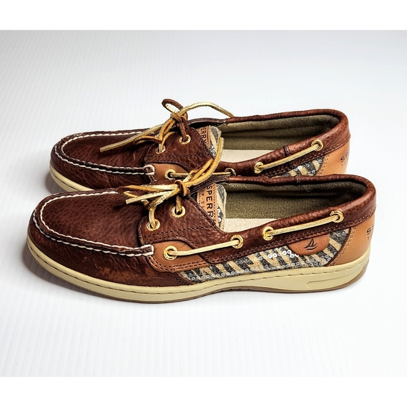 Sperry Top-Sider Zebra sequins boat shoes Women's 8 - Picture 2 of 9